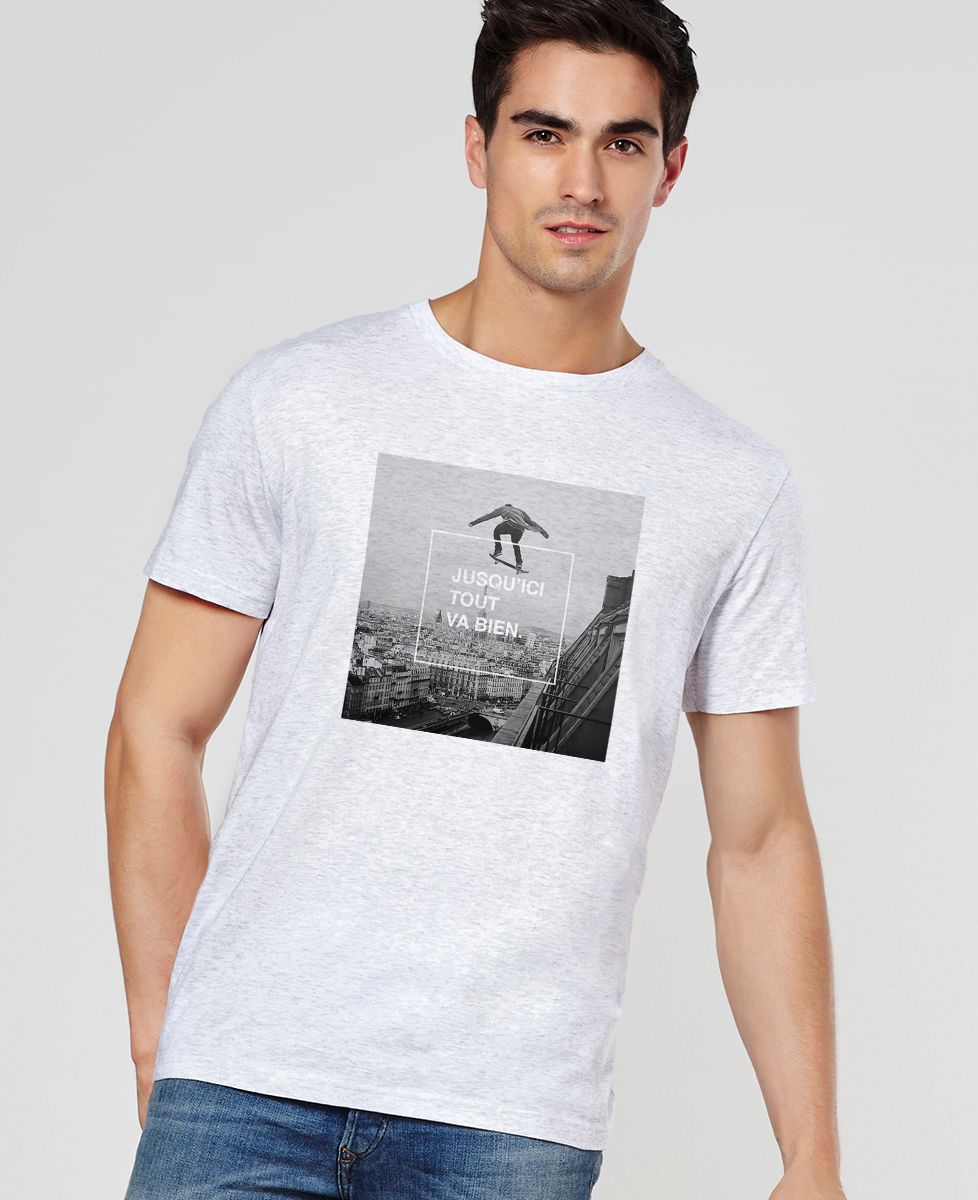 T-shirt homme Jusqu'ici tout va bien - Sport