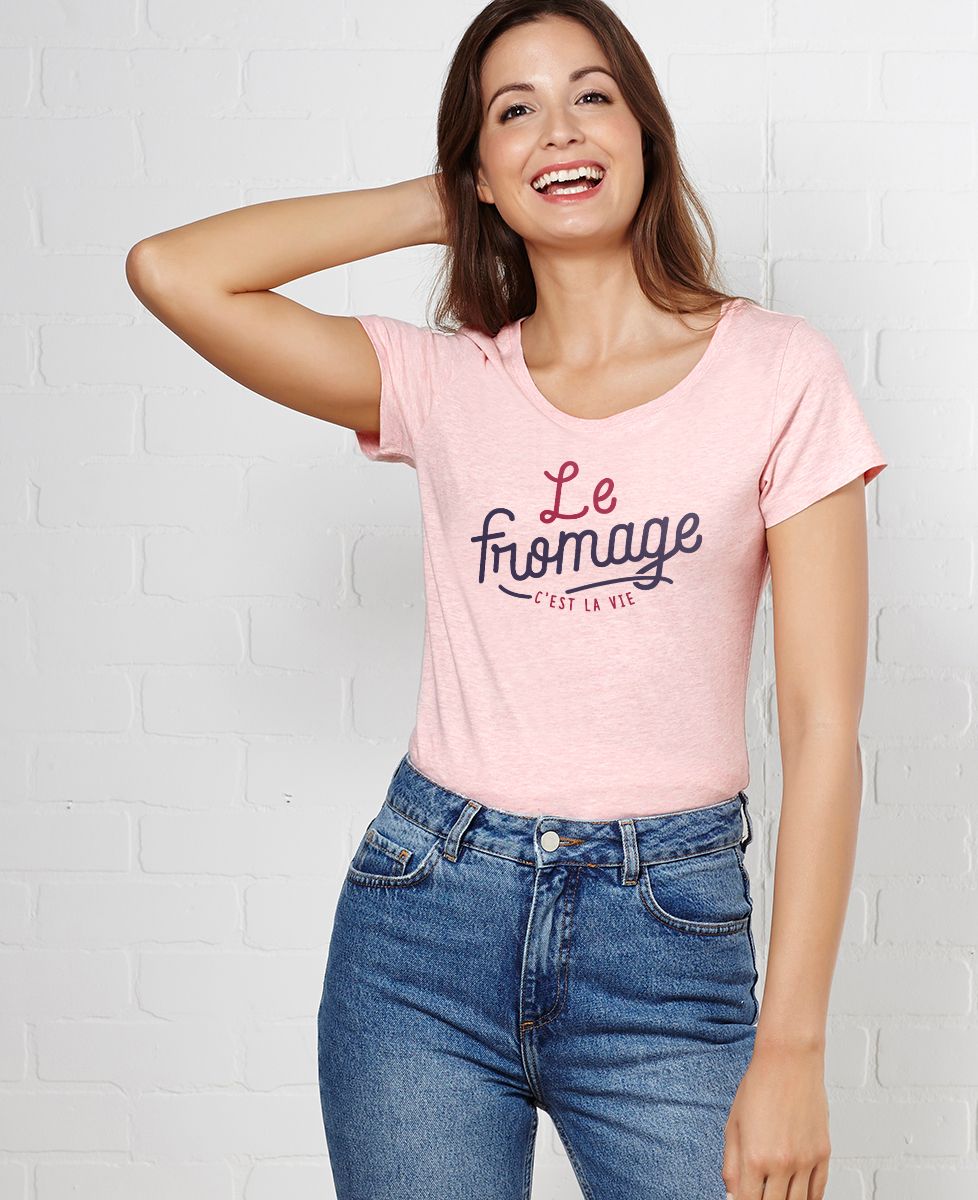 T-Shirt femme Le fromage c'est la vie