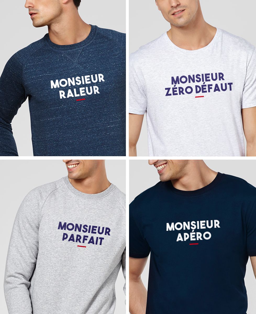 T-Shirt homme Monsieur personnalisé