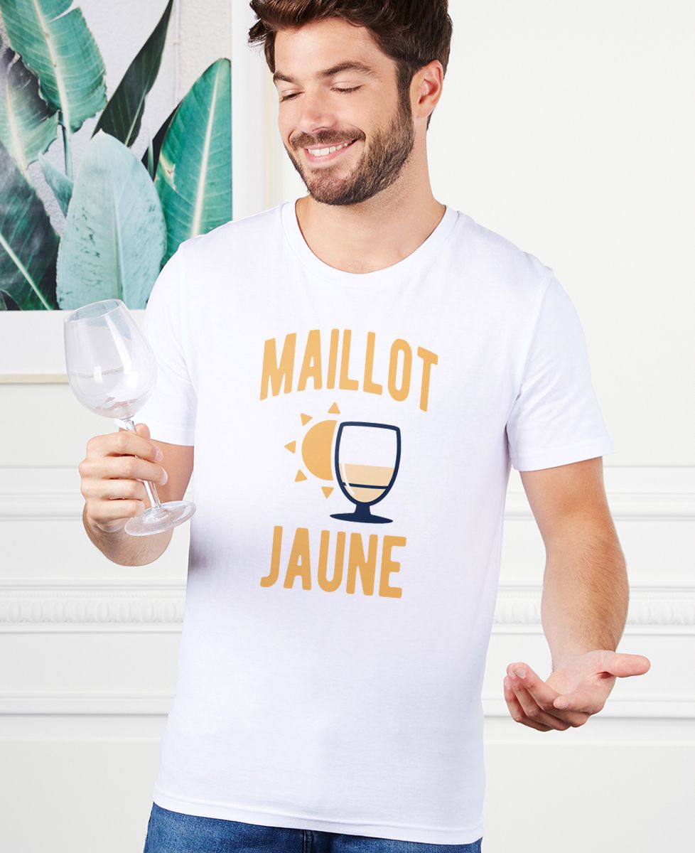 T-shirt homme Maillot Jaune - Sport, Apéro, Vélo