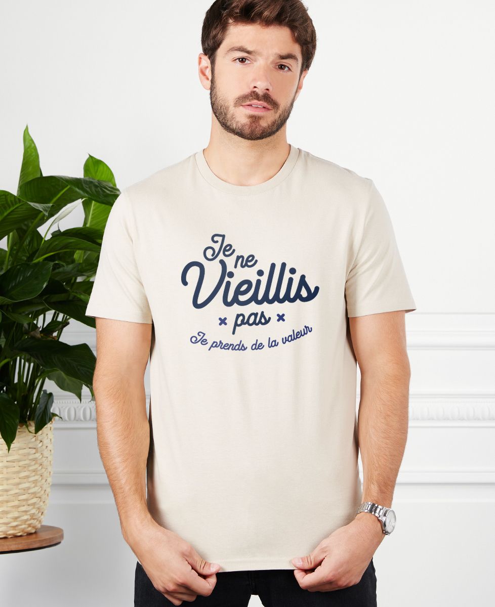 T-shirt homme Je ne vieillis pas, je prends de la valeur II