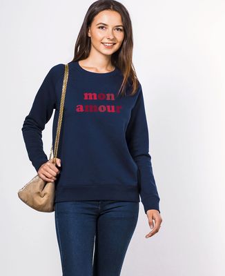 Sweatshirt femme Mon amour