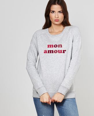 Sweatshirt femme Mon amour