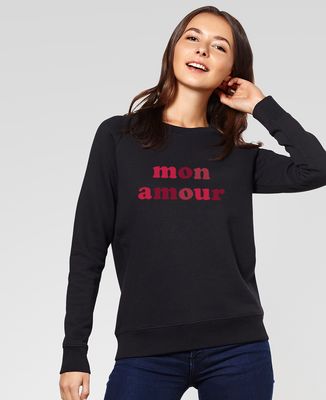 Sweatshirt femme Mon amour