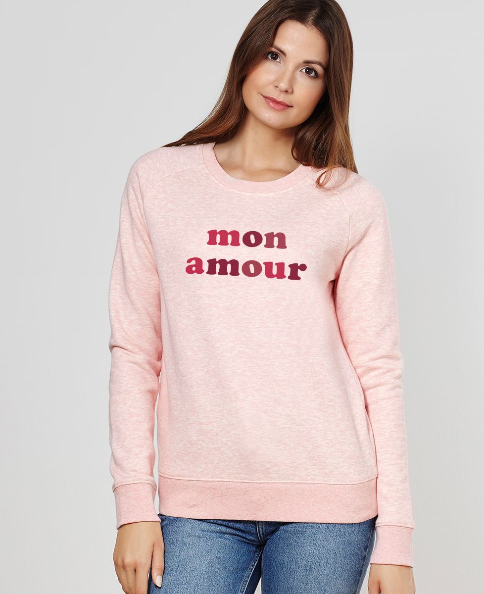 Sweatshirt femme Mon amour