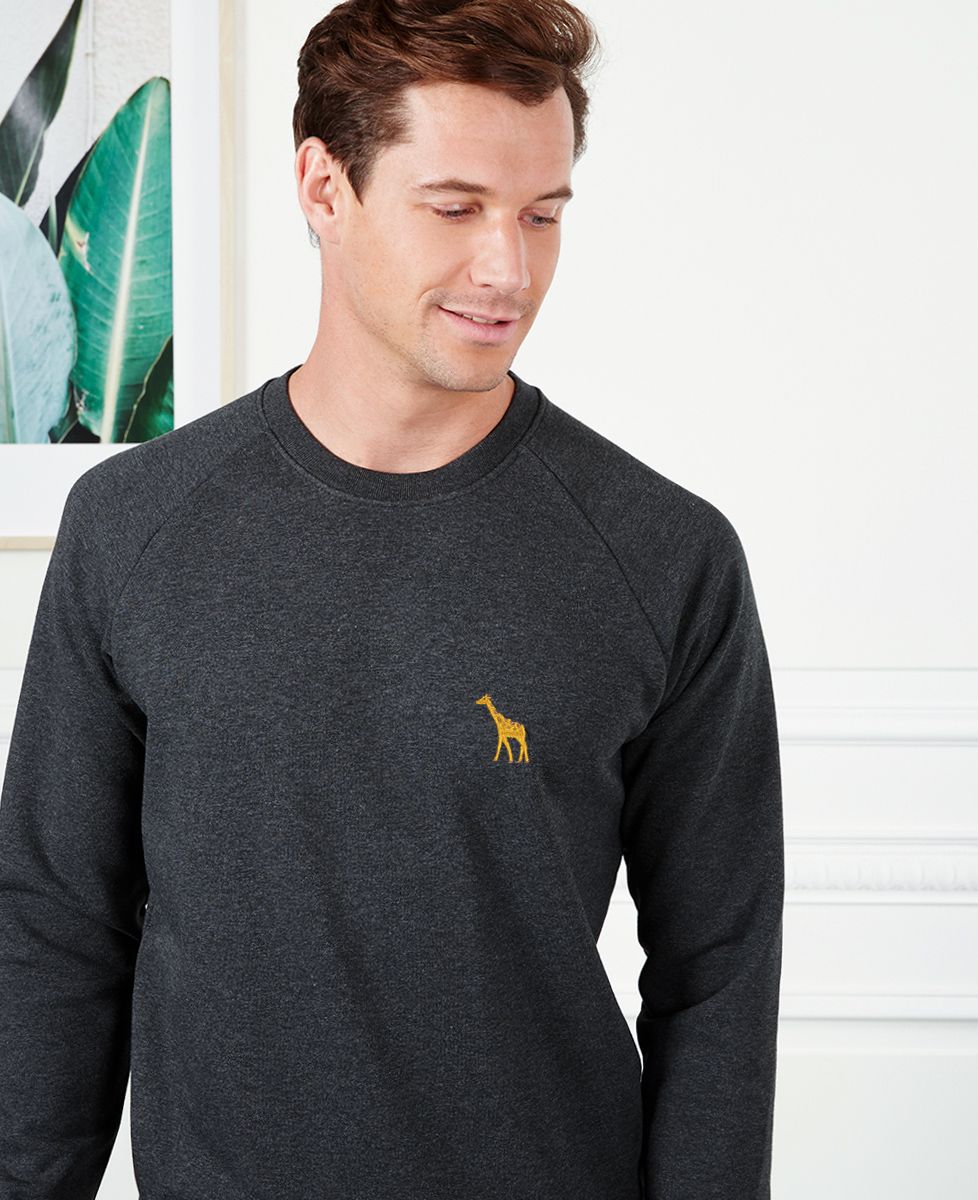 Sweatshirt homme Girafe II (brodé) - Animaux