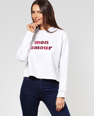 Sweatshirt femme Mon amour