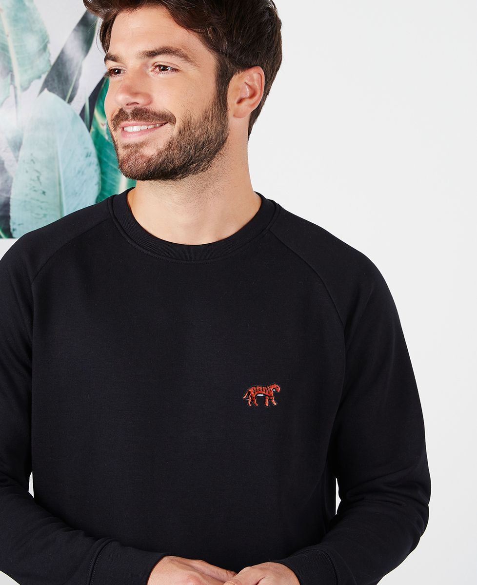 Sweatshirt homme Tigre (brodé) - Animaux