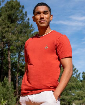 T-shirt homme recyclé Filgood Filgood p'tit jaune et pétanque (brodé) - Apéro