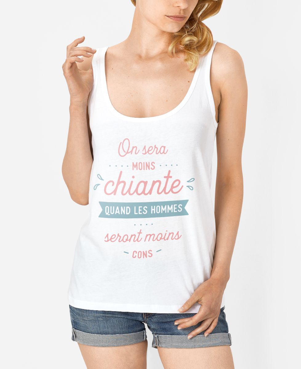 Débardeur femme On sera moins chiante