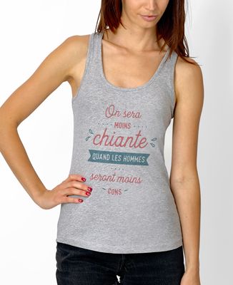 Débardeur femme On sera moins chiante