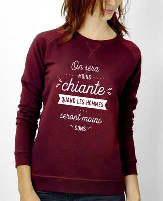 Sweatshirt femme On sera moins chiante