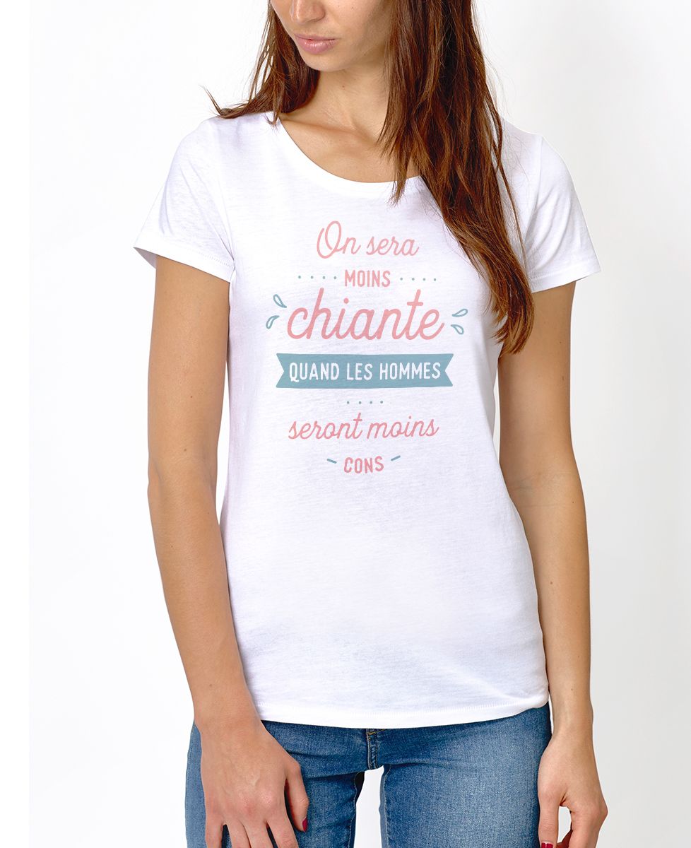 T-Shirt femme On sera moins chiante
