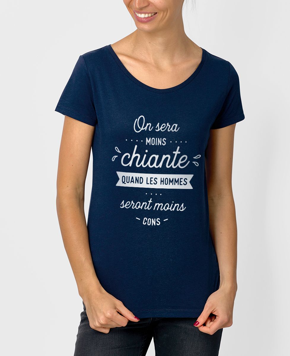 T-Shirt femme On sera moins chiante