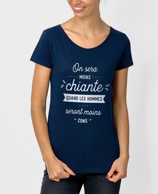 T-Shirt femme On sera moins chiante
