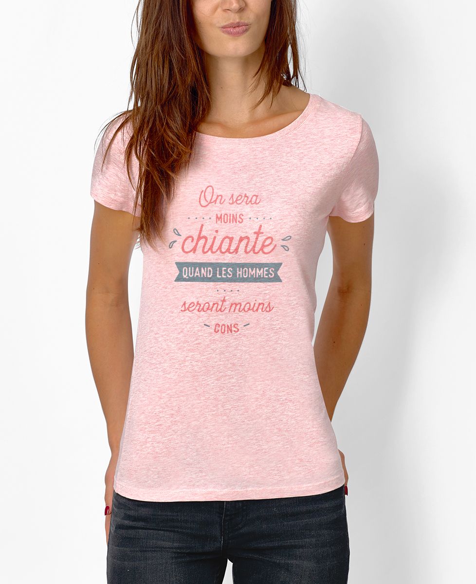T-Shirt femme On sera moins chiante