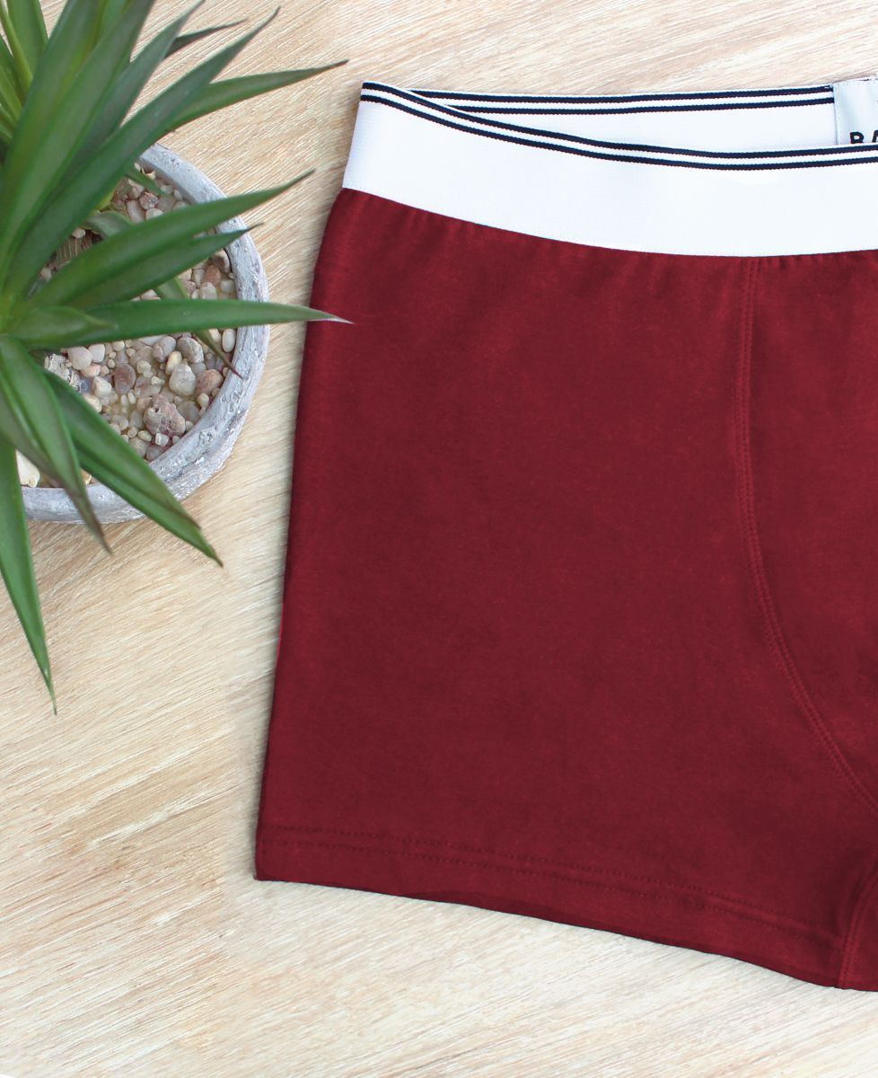 Boxershorts Individuell bestickte, ineinander verschlungene Herzen