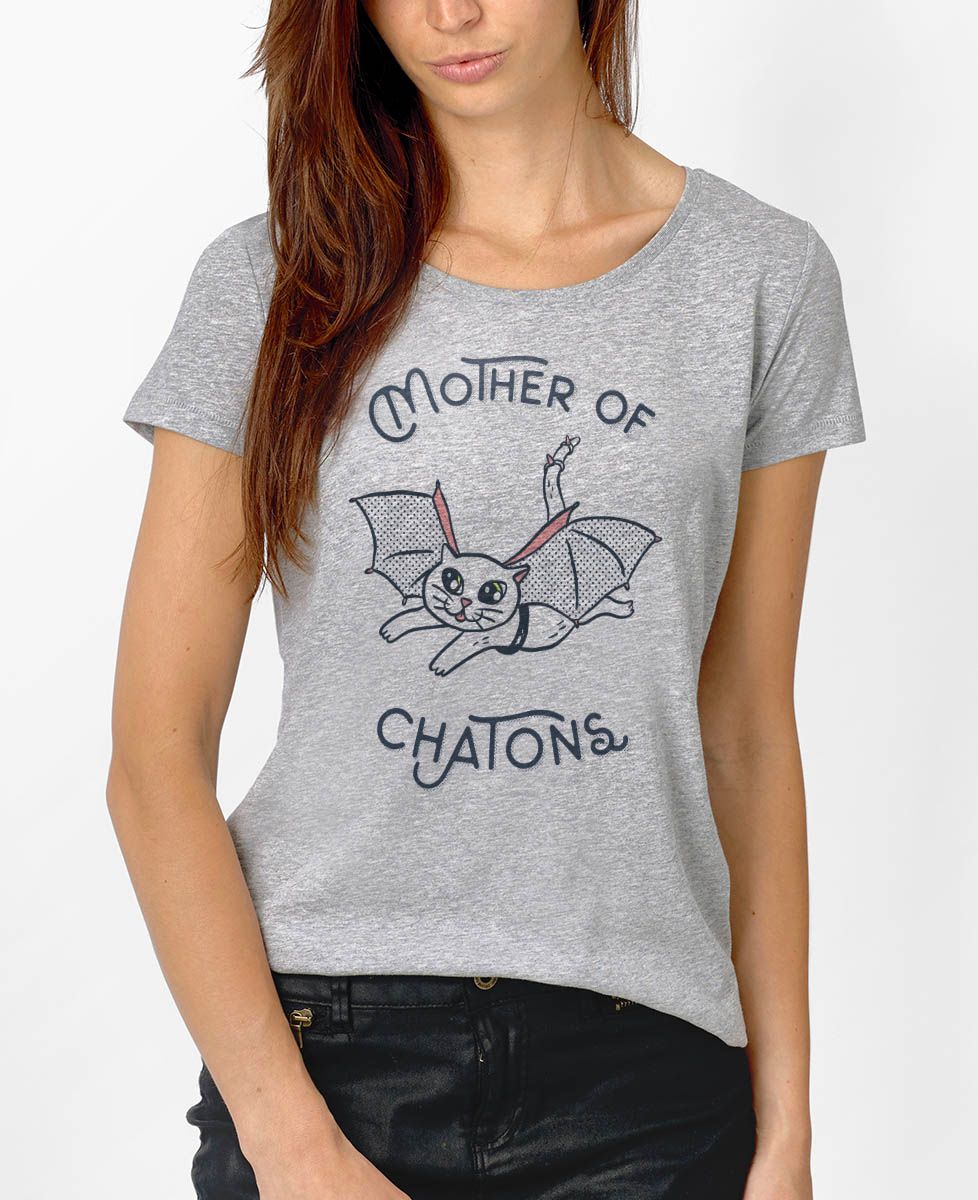 T-Shirt femme Mother of chatons
