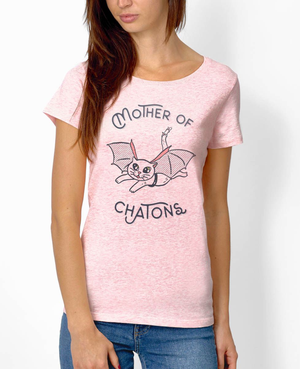 T-Shirt femme Mother of chatons