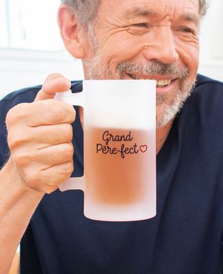 Chope de bière Grand père-fect - Apéro, Cadeaux Papy