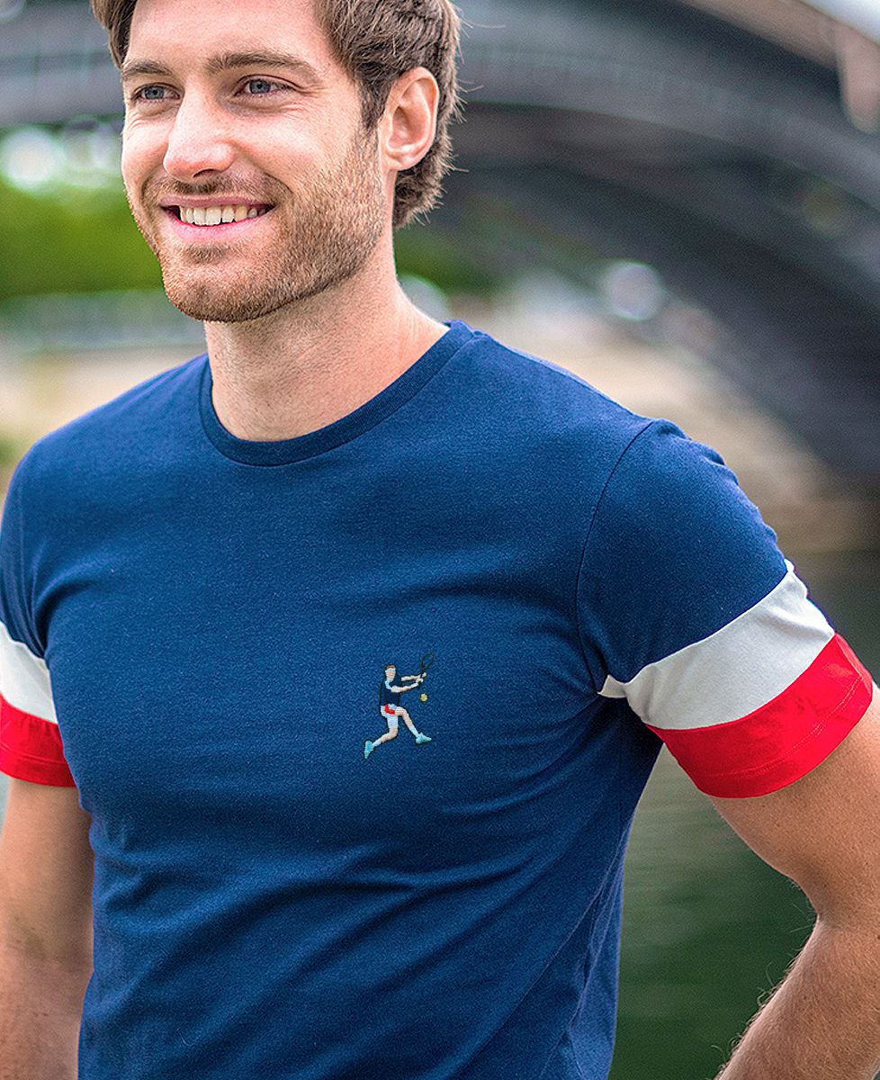 Recyceltes Herren-T-Shirt Filgood Tennisman (bestickt) - Sport