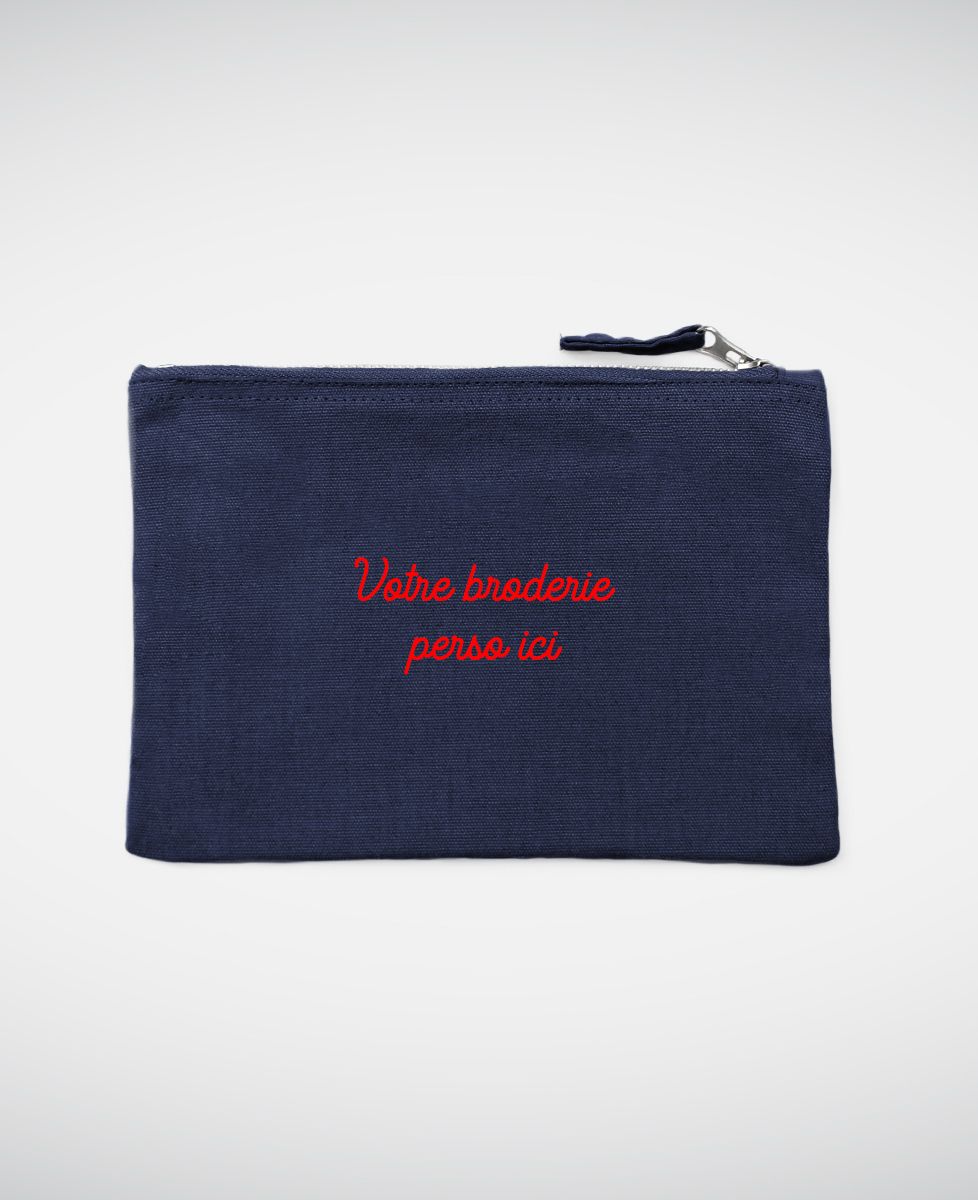 Pochette Message brodé personnalisé
