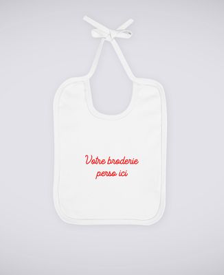 Bavoir Message brodé personnalisé