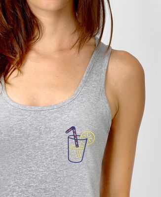 Débardeur femme Limonade brodé