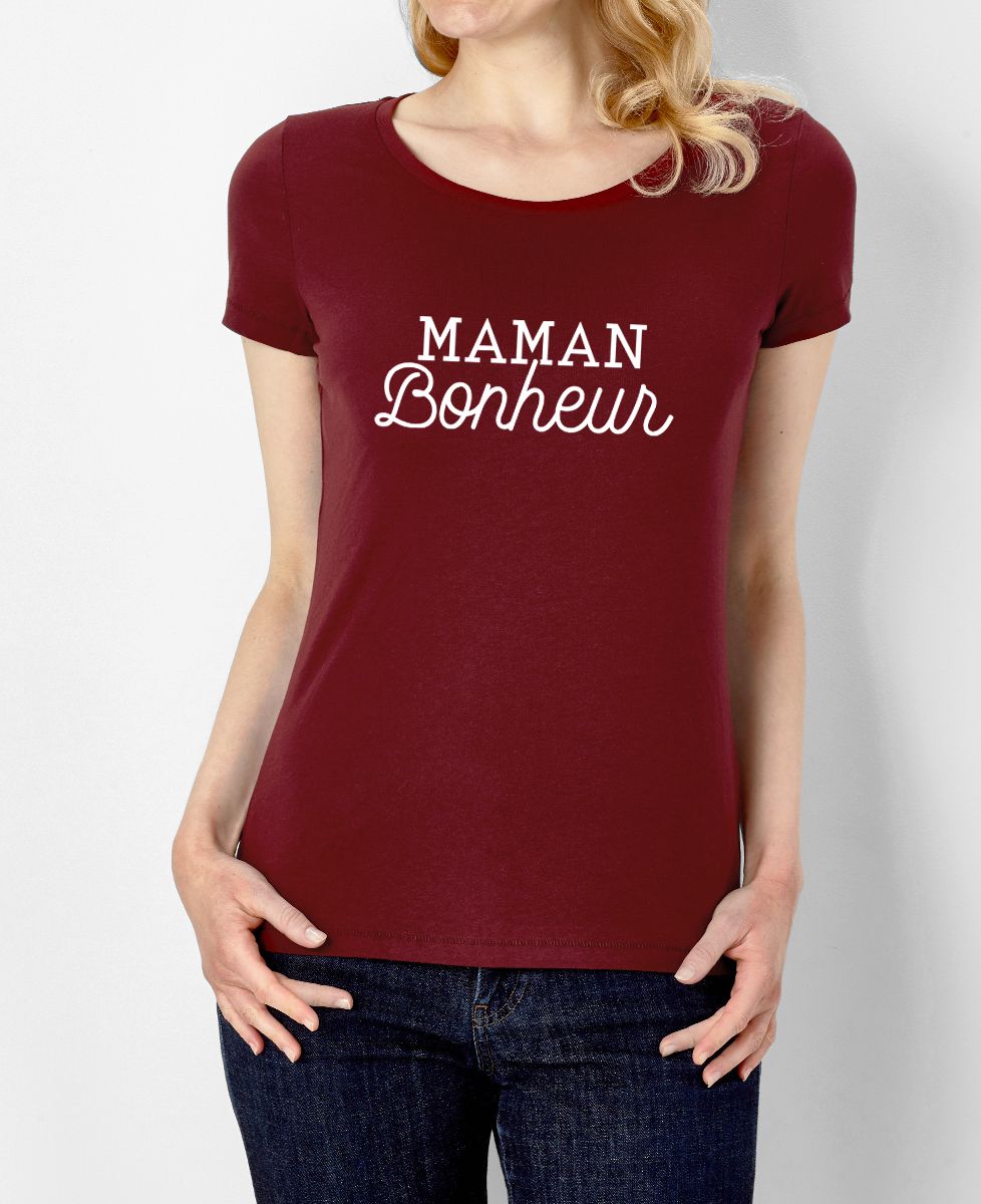 T-shirt femme Maman bonheur