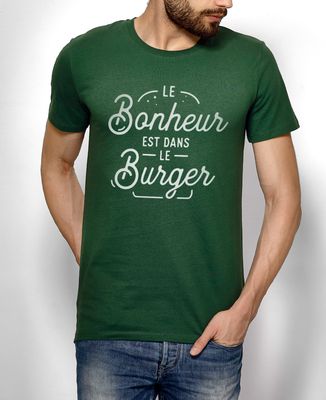 T-Shirt homme Le bonheur est dans le burger