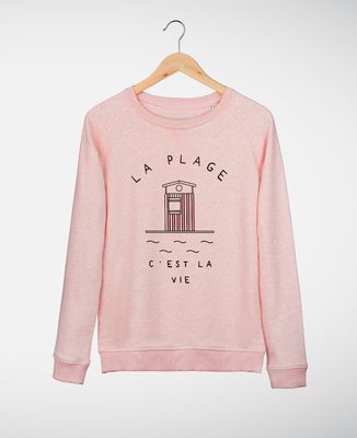 Sweatshirt femme La plage c'est la vie