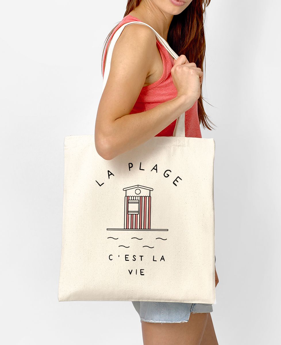 Tote bag La plage c'est la vie