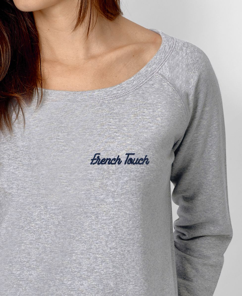Sweatshirt femme French Touch brodé - Cadeaux Couple