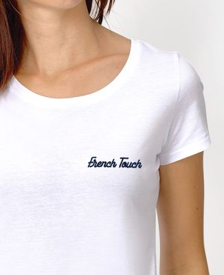 T-shirt femme French Touch brodé - Cadeaux Couple