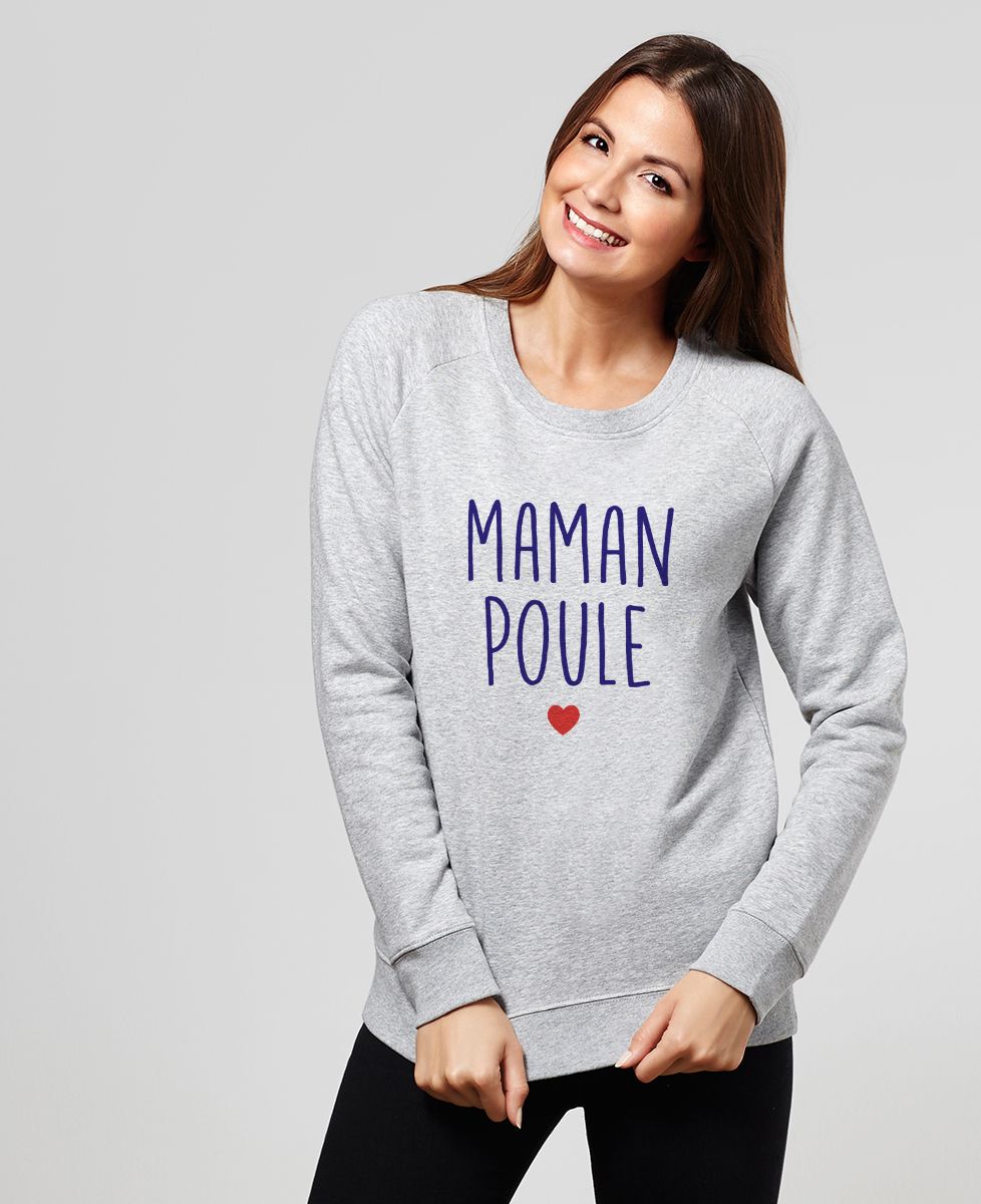 Sweatshirt femme Maman poule - Cadeaux Maman, Duo assortis