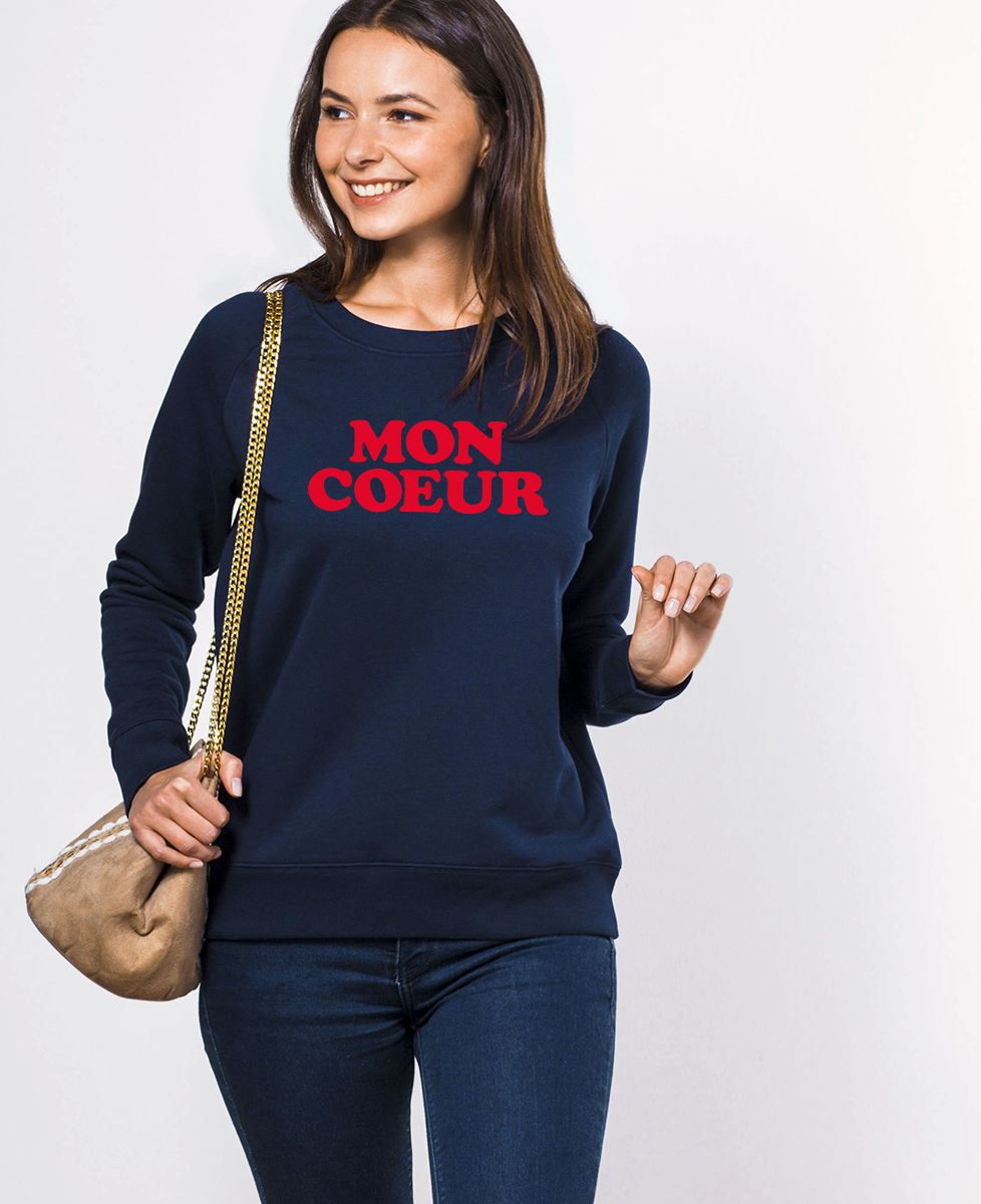 Sweatshirt femme Mon coeur