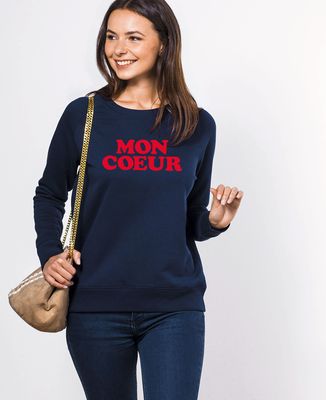 Sweatshirt femme Mon coeur