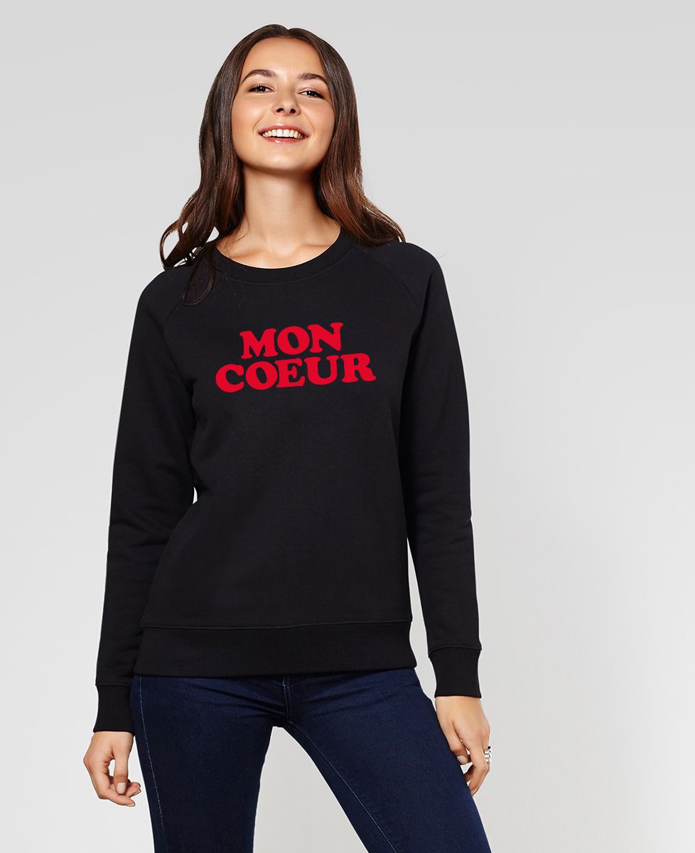 Sweatshirt femme Mon coeur