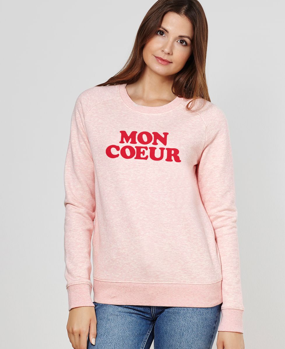 Sweatshirt femme Mon coeur