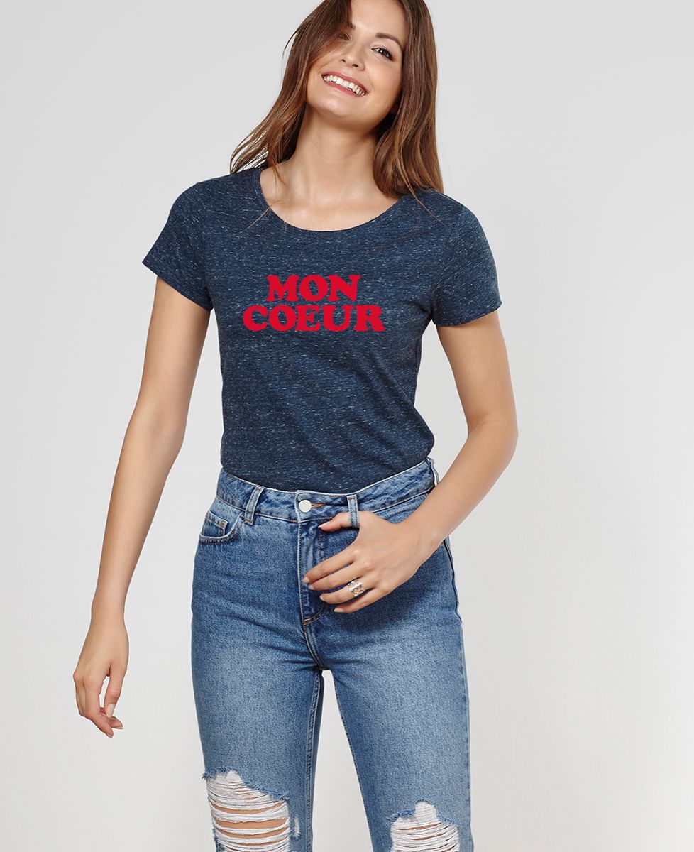 T-Shirt femme Mon coeur