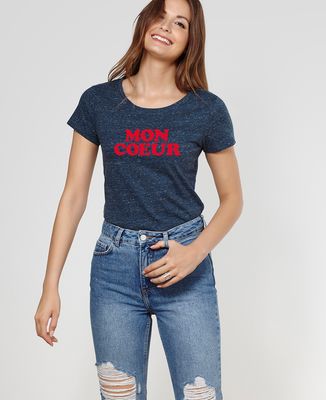 T-Shirt femme Mon coeur
