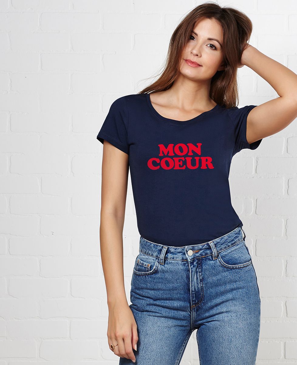 T-Shirt femme Mon coeur