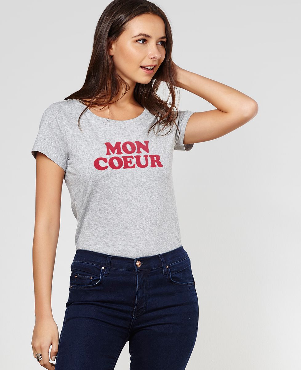 T-Shirt femme Mon coeur