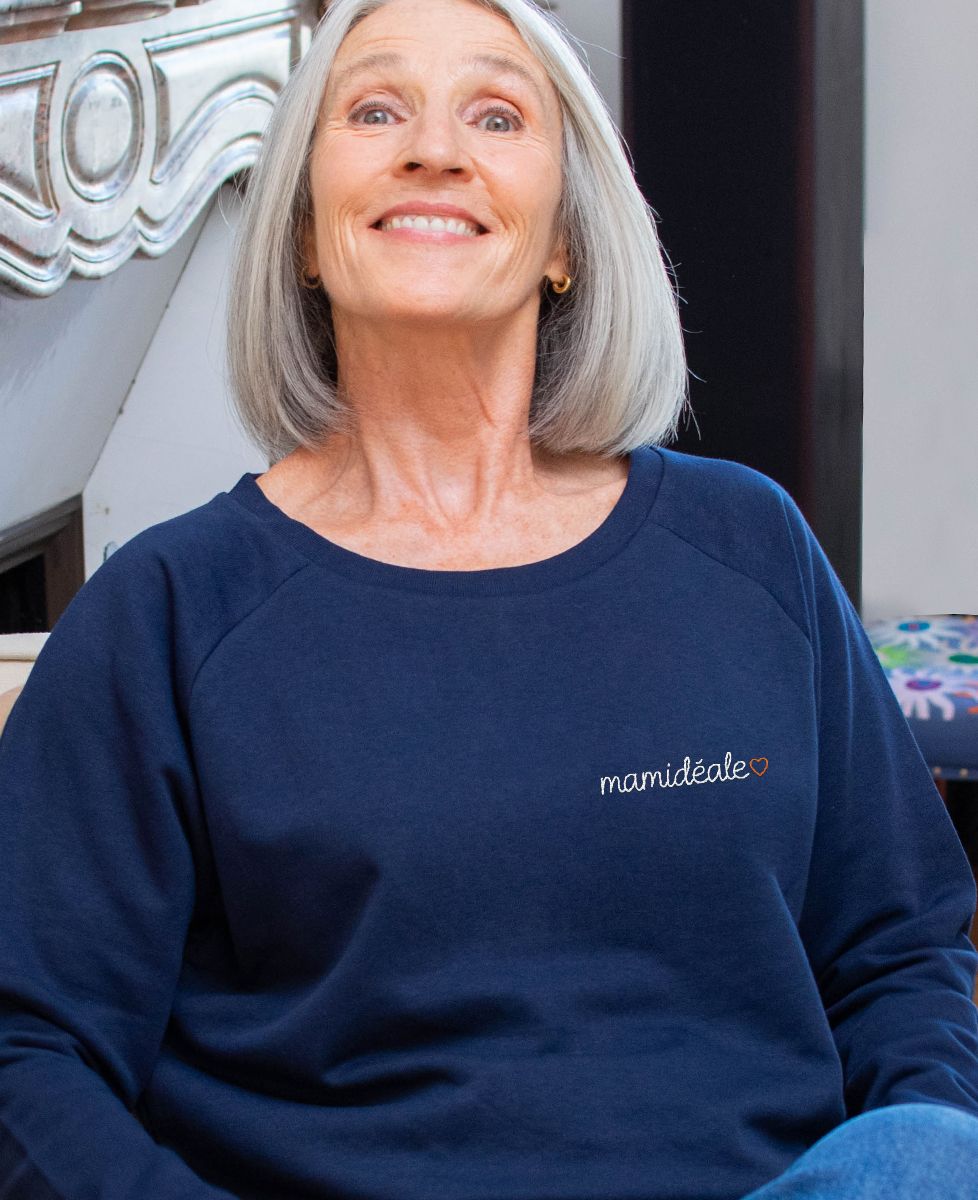 Sweatshirt femme Mamidéale (brodé) - Cadeaux Mamie