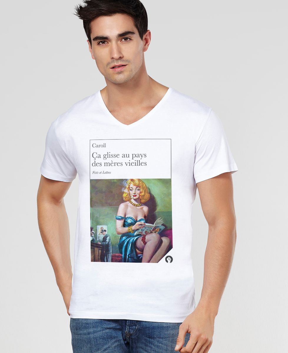 T-Shirt homme Ça glisse au pays des mères vieilles