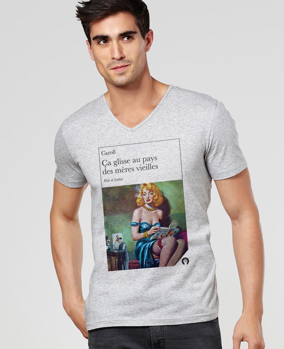 T-Shirt homme Ça glisse au pays des mères vieilles