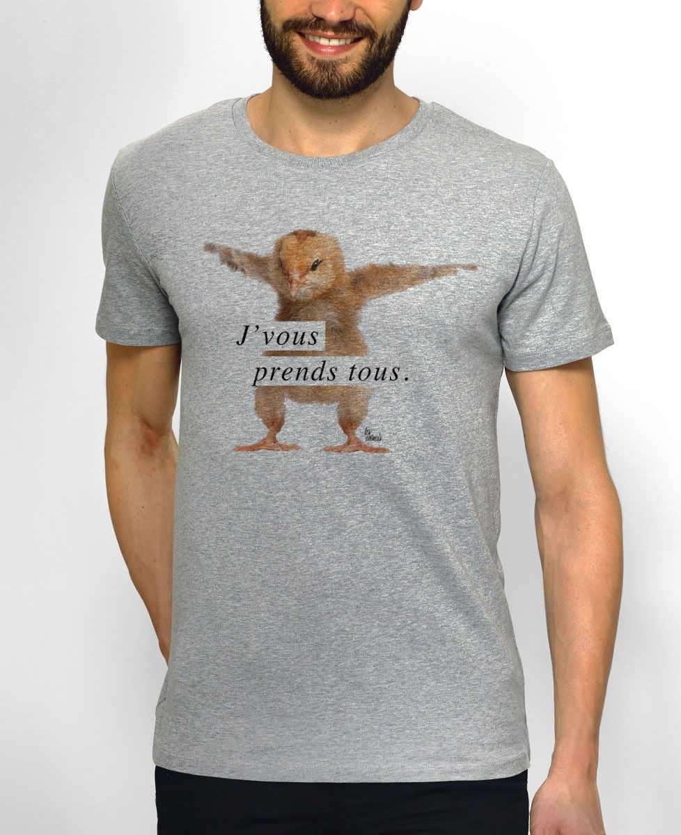 T-Shirt homme J'vous prend tous