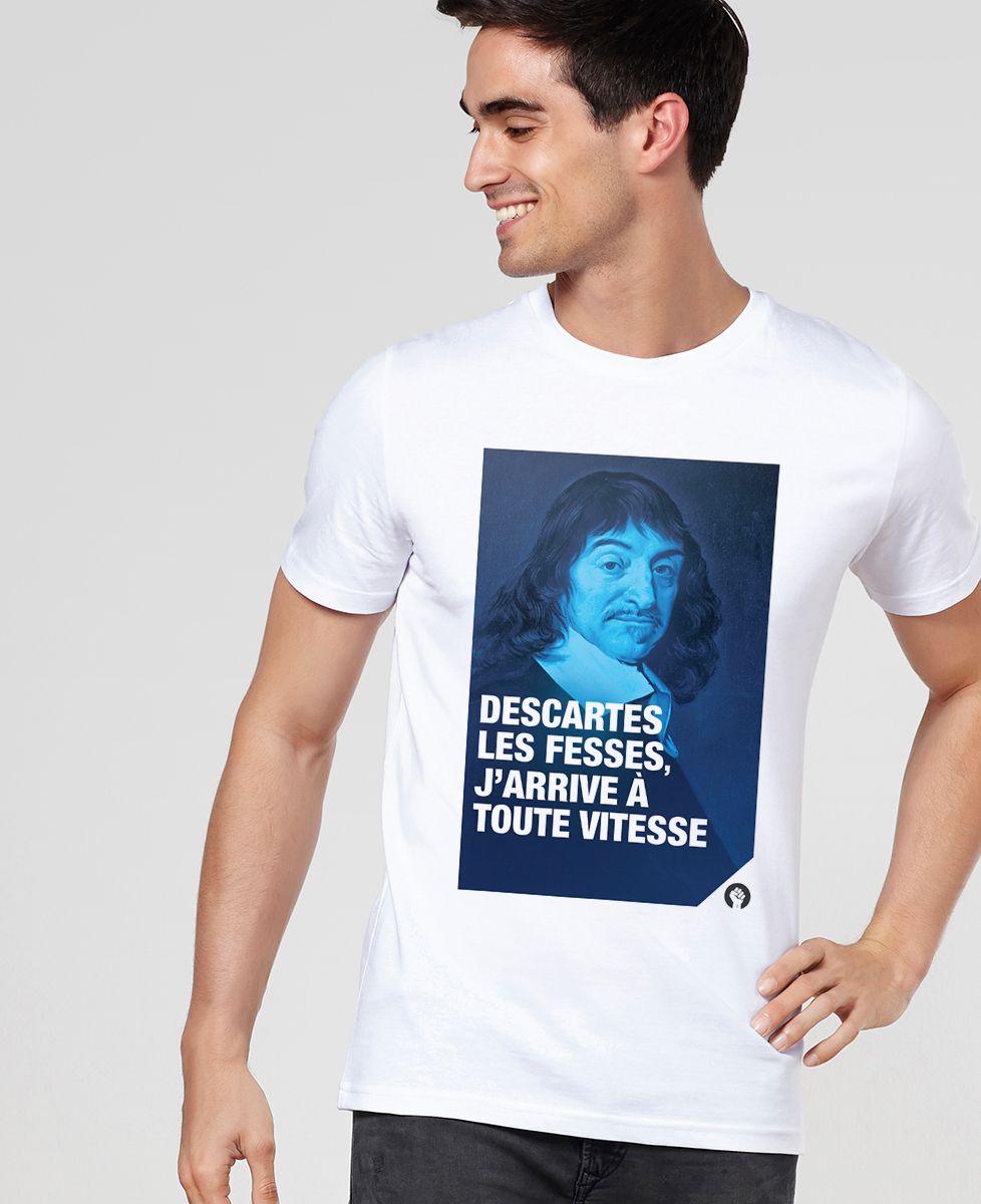 T-shirt homme Descartes - Cadeaux Couple
