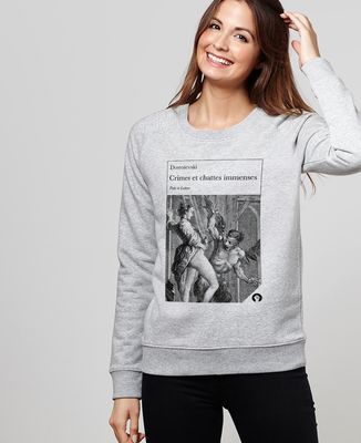 Sweatshirt femme Crimes et chattes immenses - Cadeaux Couple