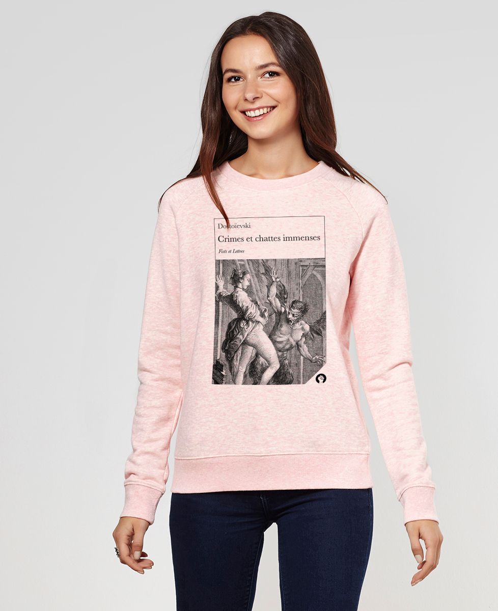 Sweatshirt femme Crimes et chattes immenses